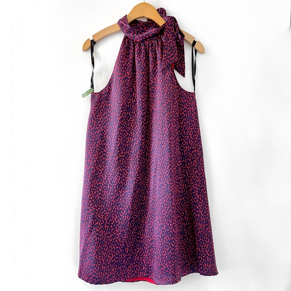 Molly New York High Neck Silk Dress